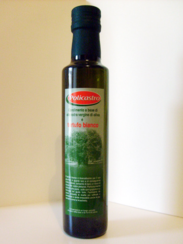 Olio extra vergine di oliva aromatizzato al tartufo bianco - 250